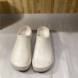 Hunter Classic White Slip-On Shoes